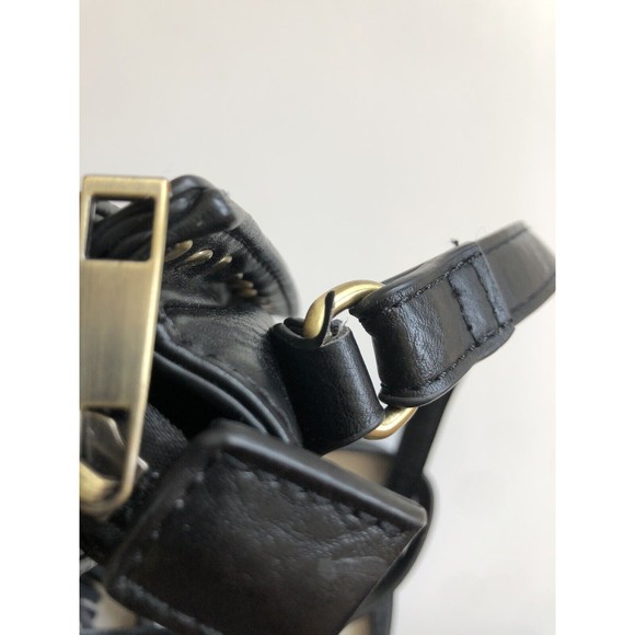 Antik Kraft Black Purse Crossbody Tassel Boho Studs Western - Picture 10 of 10